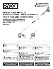 Ryobi RY402011 Manual Del Operador