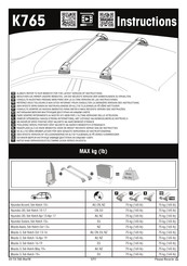 Yakima K765 Manual Del Usuario