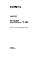 Siemens SIMATIC Panel PC 477B Instrucciones De Servicio