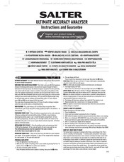 Salter ULTIMATE ACCURACY ANALYSER Instrucciones Y Garantía