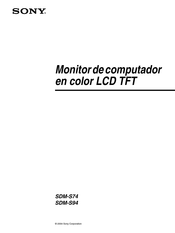 Sony SDM-S74 Manual Del Usuario