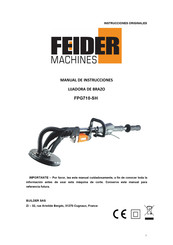 FEIDER Machines FPG710-SH Manual De Instrucciones