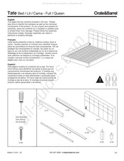 Crate&Barrel Tate Instrucciones De Montaje
