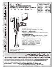 American Standard SELECTRONIC 6068.761 Instrucciones De Instalación