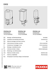 Franke ZEXOS625K Instrucciones De Montaje Y Servicio