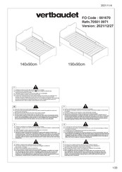 VERTBAUDET 001670 70501 0971 Instrucciones De Montaje