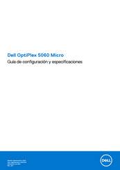 Dell OptiPlex 5060 Micro Guía De Configuración Y Especificaciones