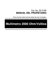 Radio Shack 22-212B Manual Del Propietário