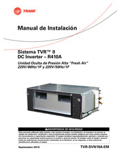 Trane TVR II Manual De Instalación
