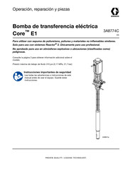 Graco Core E1 Operación, Reparación Y Piezas