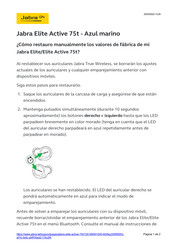 Jabra Elite Active 75t Guia De Inicio Rapido
