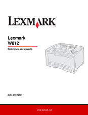 Lexmark W812 Referencia Del Usuario