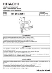 Hitachi Koki NT 65M2 S Instrucciones Y Manual De Seguridad