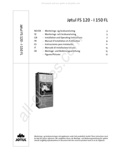 Jotul I 150 FL Instrucciones De Instalación