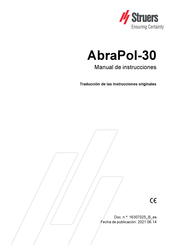 Struers AbraPol-30 Manual De Instrucciones