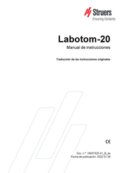 Struers Labotom-20 Manual De Instrucciones