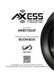 Axess MPBT7501P Manual Del Usuario