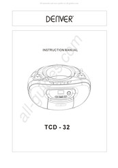 Denver TCD-32 Manual Del Usuario