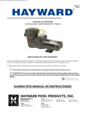 Hayward Matriz Power-Flo Serie El Manual Del Propietario