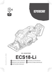 Erbauer ECS18-Li Instrucciones Originales