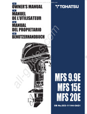 TOHATSU MFS 9.9E MF Manual Del Propietário