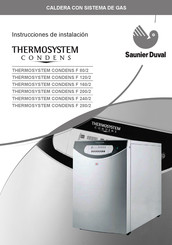 Saunier Duval THERMOSYSTEM CONDENS F 240/2 Instrucciones De Instalación