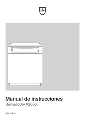 V-ZUG UnimaticDry V2000 Manual De Instrucciones