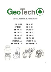 Geotech SP 1050 4S Alu Manual De Uso Y Mantenimiento