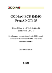 GODIAG ECU IMMO Prog AD GT105 Instrucciones