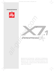 Illy IPERESPRESSO X7.1 Manual De Instrucciones