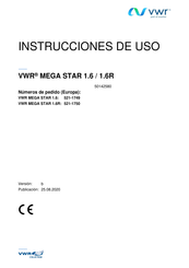 VWR MEGA STAR 1.6R Instrucciones De Uso