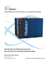 Quincy Compressor QGV 175 Manual De Instrucciones