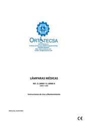 Ortotecsa G.18900-A Instrucciones De Uso Y Mantenimiento