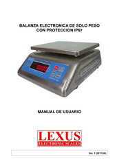 Lexus SUPER-SS 30kg Manual De Usuario