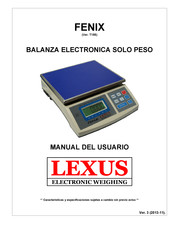 Lexus Electronic Weighing T155 Manual Del Usuario