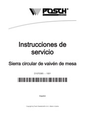 Posch M1230 Instrucciones De Servicio