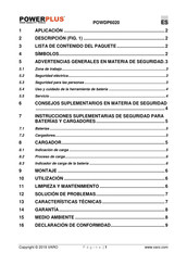 Powerplus POWDP6020 Manual Del Usuario