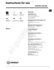 Indesit WITL 6 Instrucciones Para El Uso