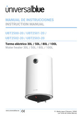 universalblue UBT2501-20 Manual De Instrucciones