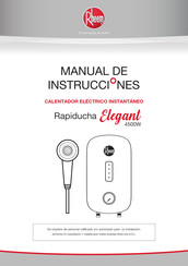 Rheem ELEGANT 4500W Manual De Instrucciones