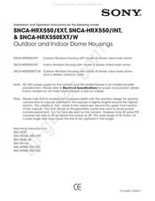 Sony SNCA-HRX550/EXT Instrucciones De Instalación Y Funcionamiento