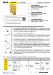 Reer MOSAIC MO4LHCS8 Guía De Instalación Rápida
