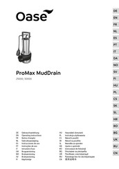 Oase ProMax MudDrain 25000 Manual De Instrucciones