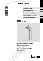 Lenze E84AZESM Serie Instrucciones Para El Montaje