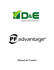 D&E PF advantage Manual De Usuario