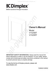 Dimplex V1525RT Manual Del Propietário