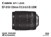 Canon EF-S18-135mm f/3.5-5.6 IS USM Manual