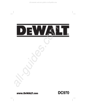 DeWalt DC970 Traducido De Las Instrucciones Originales