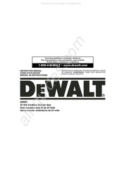 DeWalt DW007 Manual De Instrucciones