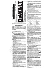 DeWalt DW920 Manual De Instrucciones